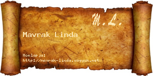 Mavrak Linda névjegykártya